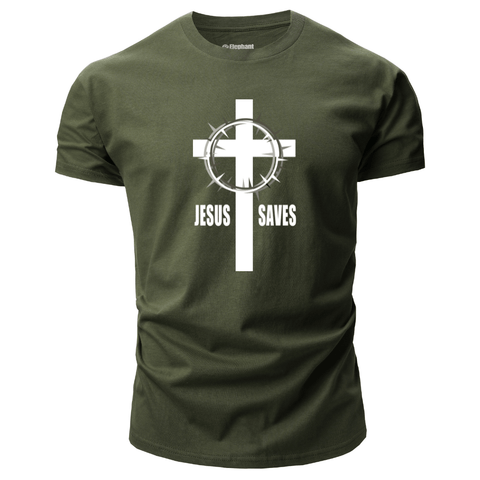 JESUS SAVES CROSS Graphic T-shirt