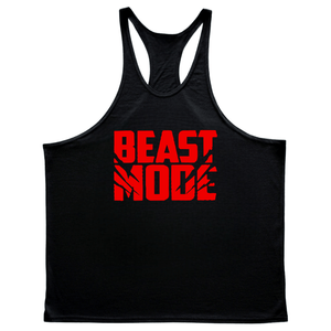 BEAST MODE Workout Stringer Tank Tops