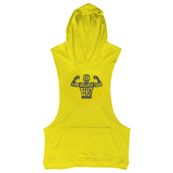 It's TIME TO UNLEASH YOUR BEAST Workout Sleeveless Hoodies