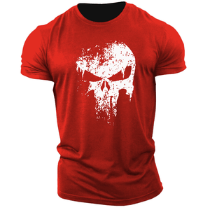 red Men's Skull Graphic  T-Shirts