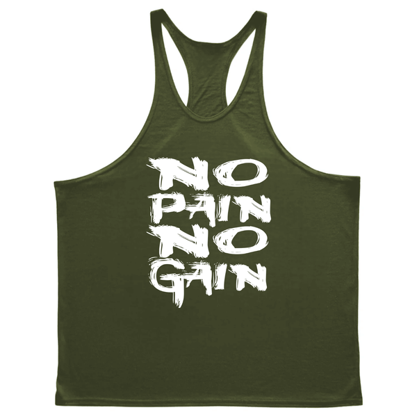 NO PAIN NO GAIN Workout Tank Tops