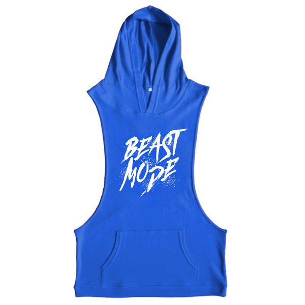 BEAST MODE Workout Sleeveless Hoodie Tank Tops