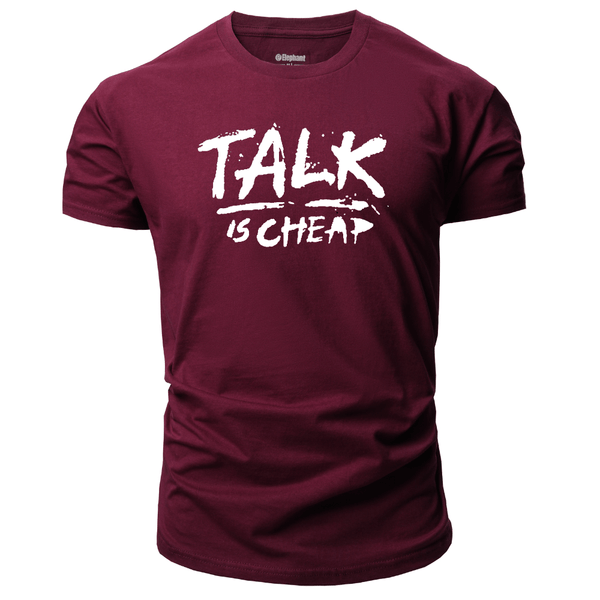 Men's TALK IS CHEAP Short Sleeve T-shirt