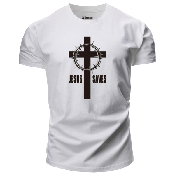 JESUS SAVES CROSS Graphic T-shirt