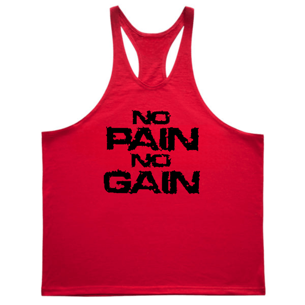 NO PAIN NO GAIN Bodybuilding Muscle Sleeveless Tank Tops
