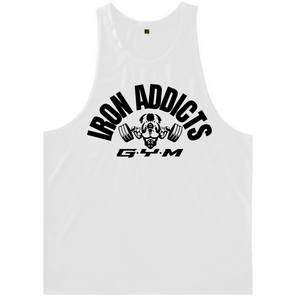 IRON ADDICTS Graphic Standard Gym Tanks