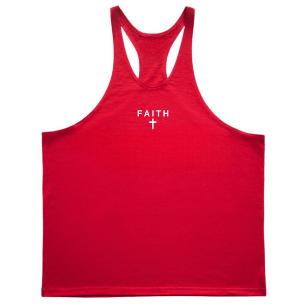 FAITH Cross Workout Stringer Tank Tops