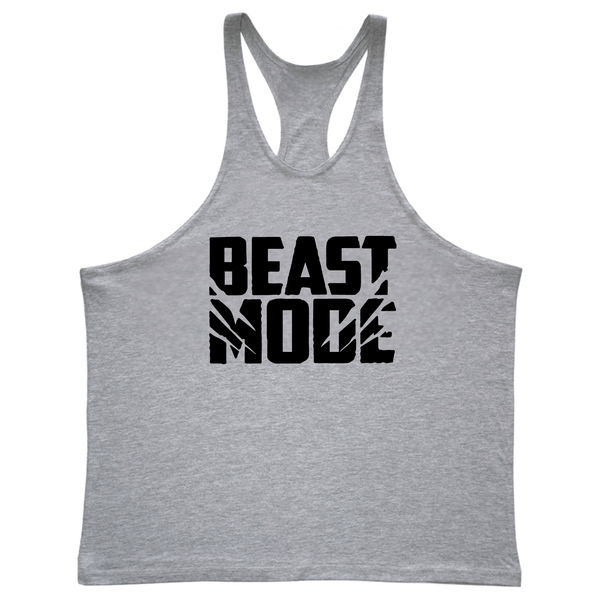 BEAST MODE Workout Stringer Tank Tops