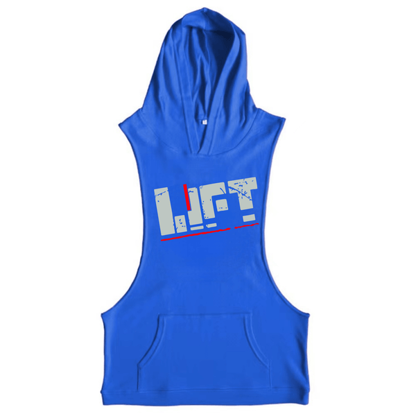 blue Men's LIFT Hoodie Tank Tops