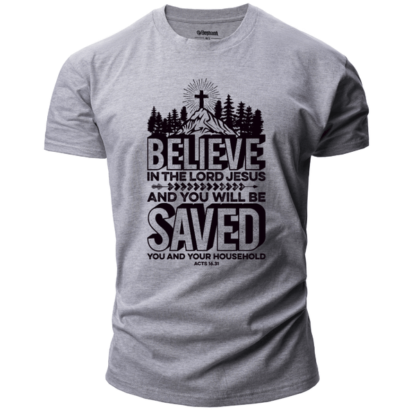 BELIEVE IN THE LORD JESUS T-shirt for Men