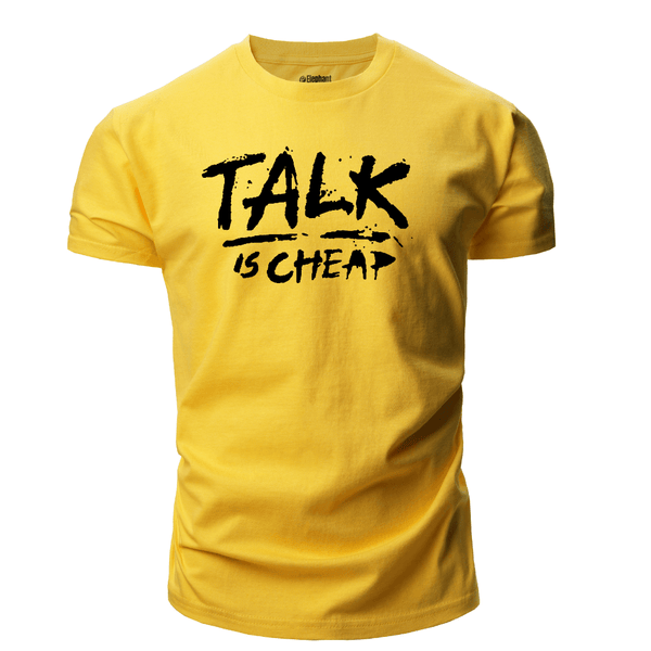 Men's TALK IS CHEAP Short Sleeve T-shirt