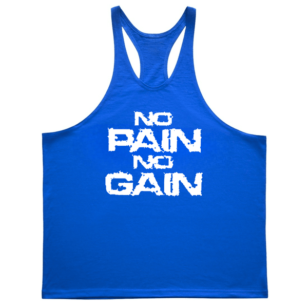 NO PAIN NO GAIN Bodybuilding Muscle Sleeveless Tank Tops