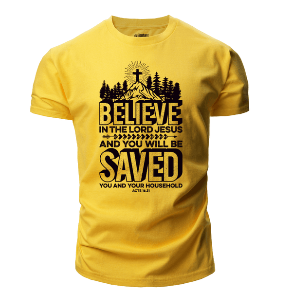 BELIEVE IN THE LORD JESUS T-shirt for Men