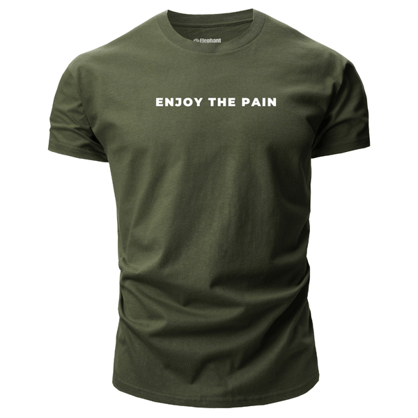 ENJOY THE PAIN Graphic Cotton Tees