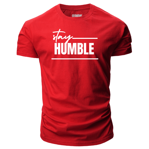 red Men's Stay HUMBLE T-shirt