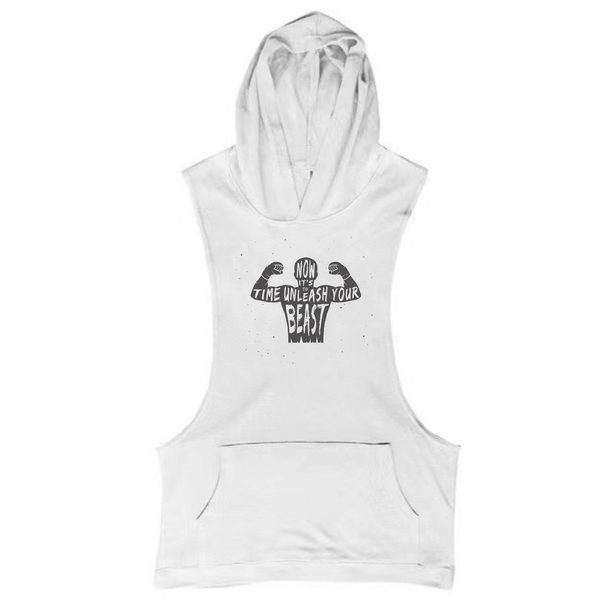 It's TIME TO UNLEASH YOUR BEAST Workout Sleeveless Hoodies