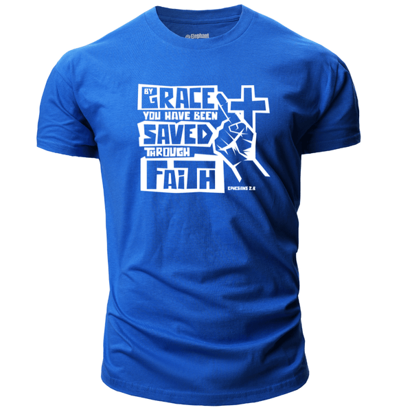 BY GRACE WE HAVE BEEN SAVED THROUGH FAITH T-shirt for Men