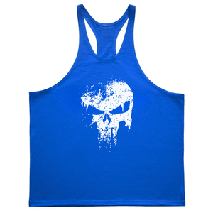 Men's Skull Graphic Stringer Tank Tops