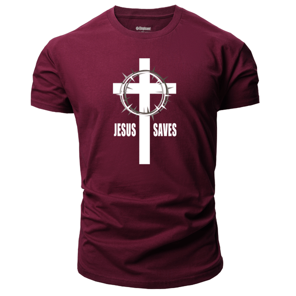 JESUS SAVES CROSS Graphic T-shirt