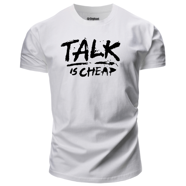 Men's TALK IS CHEAP Short Sleeve T-shirt