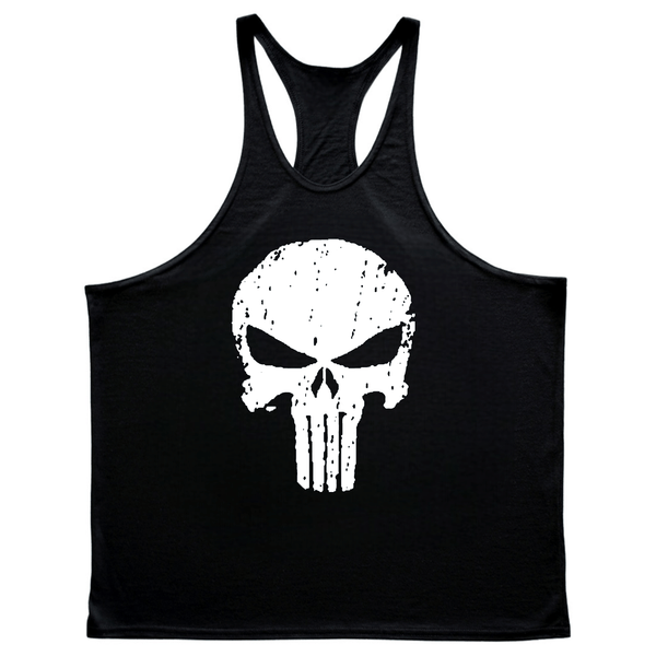 Men's Skull Graphic Gym Tank Tops