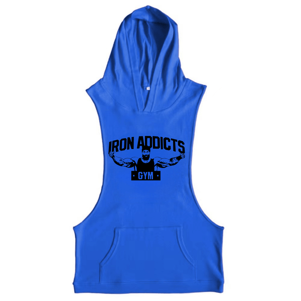 Men's IRON ADDICTS Sleeveless Hoodie Tank Tops