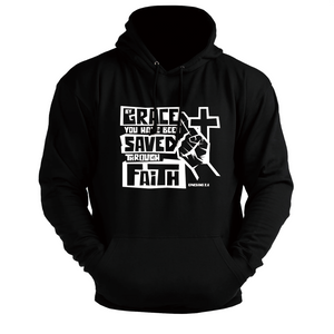 YOU'RE BEEN SAVED THROUGH FAITH - Men's Hoodie