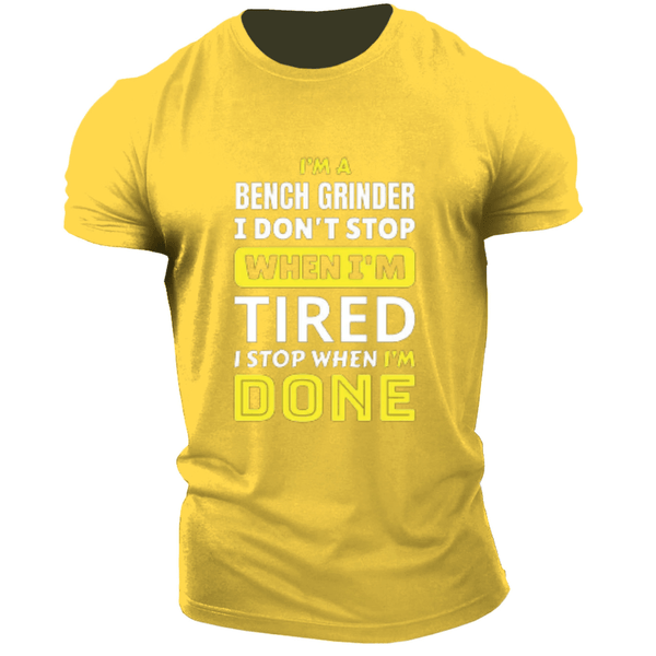 red I DON'T STOP WHEN I'M TIRED Inspirational Graphic Tees