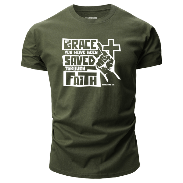 BY GRACE WE HAVE BEEN SAVED THROUGH FAITH T-shirt for Men