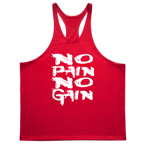 NO PAIN NO GAIN Workout Tank Tops