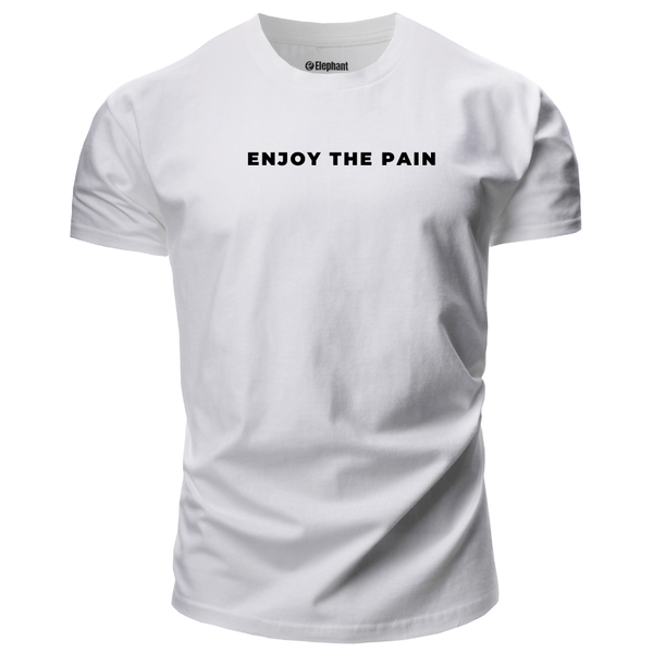 ENJOY THE PAIN Graphic Cotton Tees